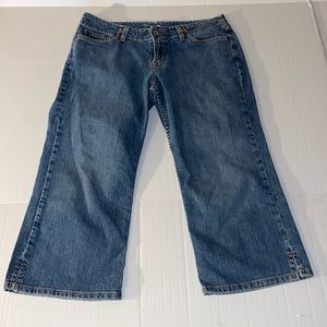 Lucky Brand Dungarees Jynx Crop Women’s 8 / 29 Denim Cropped Blue Jeans